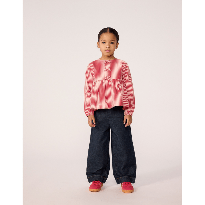 Petit Bateau - Kids' wide leg denim trousers