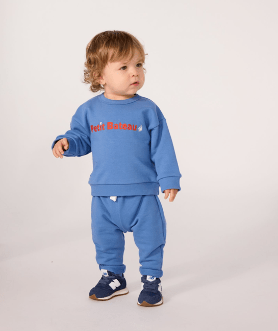 Petit Bateau - Pantalon de jogging bébé en coton uni