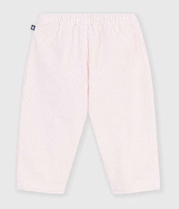 Petit Bateau - Pantalon bébé en velours uni