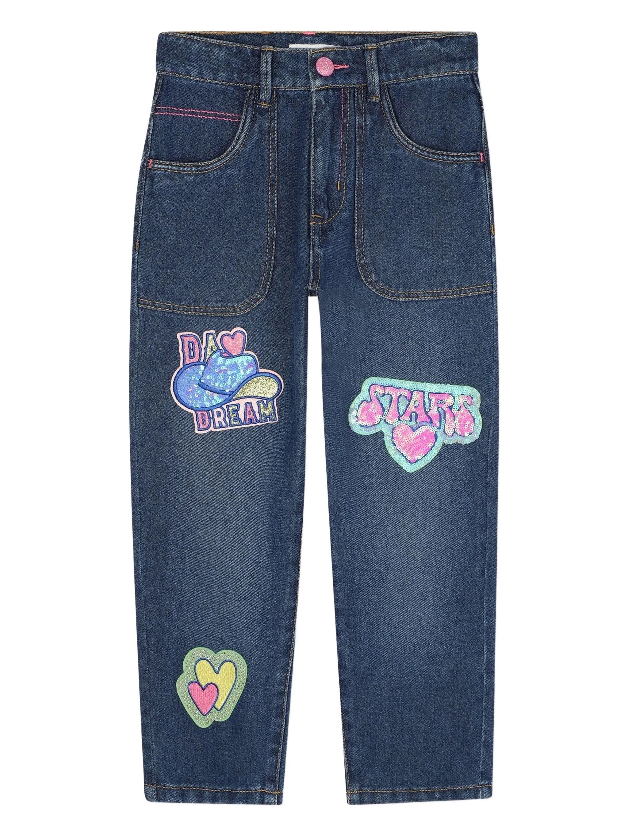 Billieblush - Denim Patch Trousers