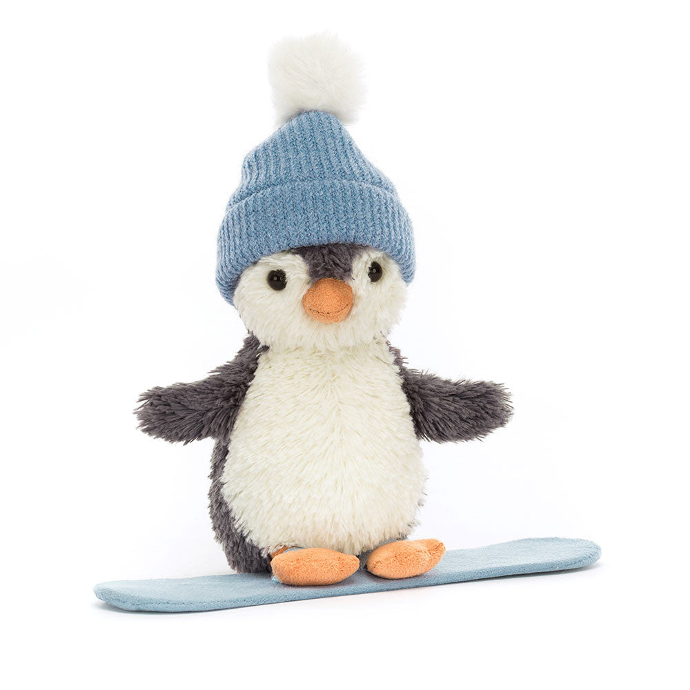 Jellycat - Peanut the penguin in snowboarding