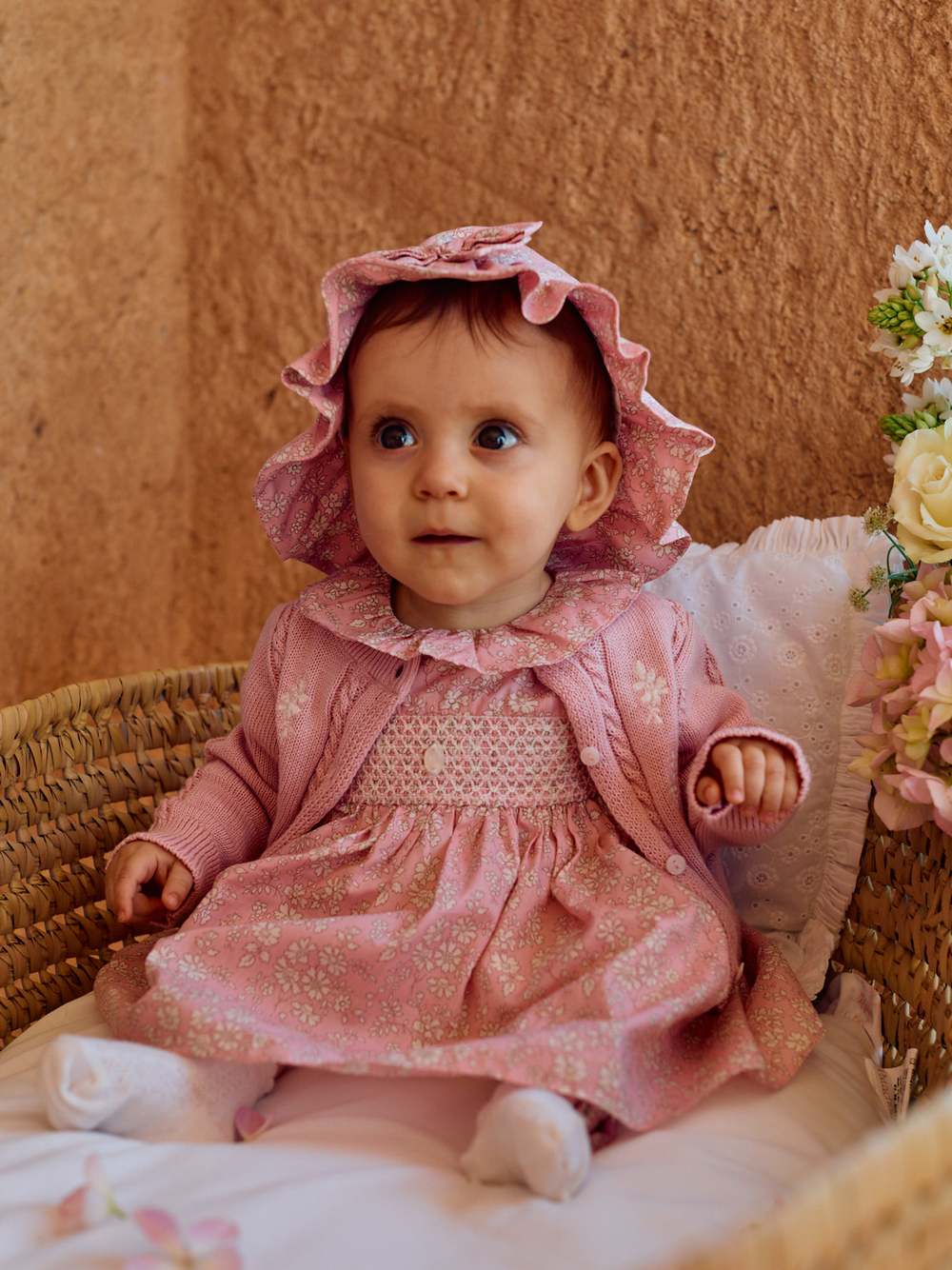 Patachou - Robe rose à imprimé floral