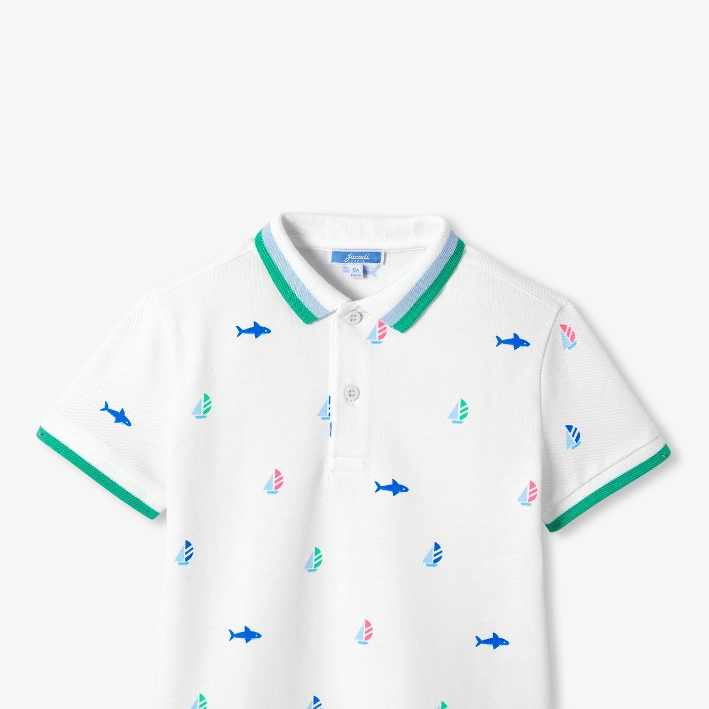 Jacadi - Polo enfant garçon en piqué de coton