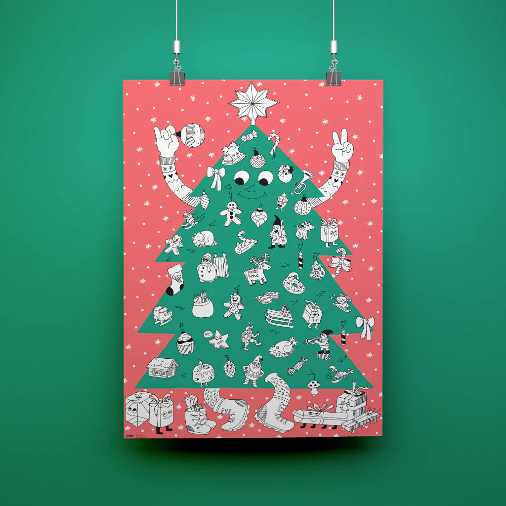 Omy - Giant poster : Christmas tree