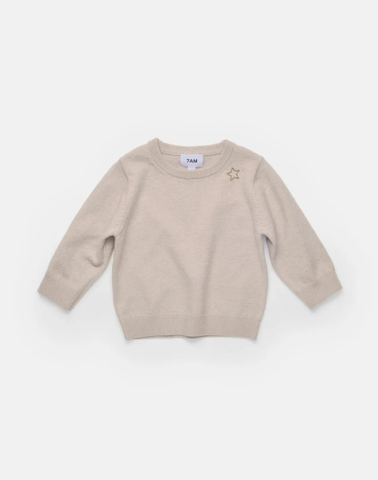 7 AM - Faux Cashmere Round Neck Jumper