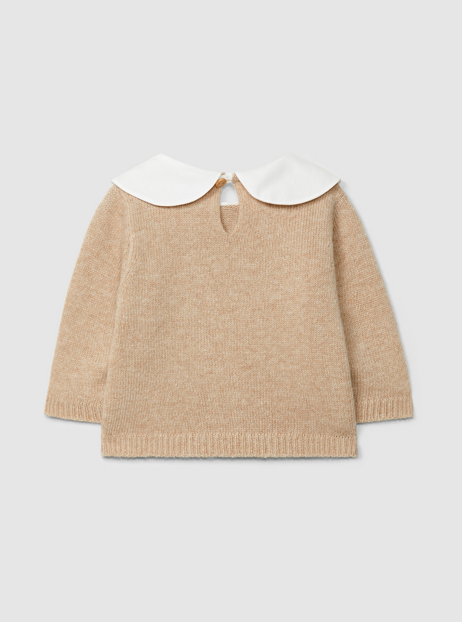 Laranjinha - Pull Tricoté Col Brodé