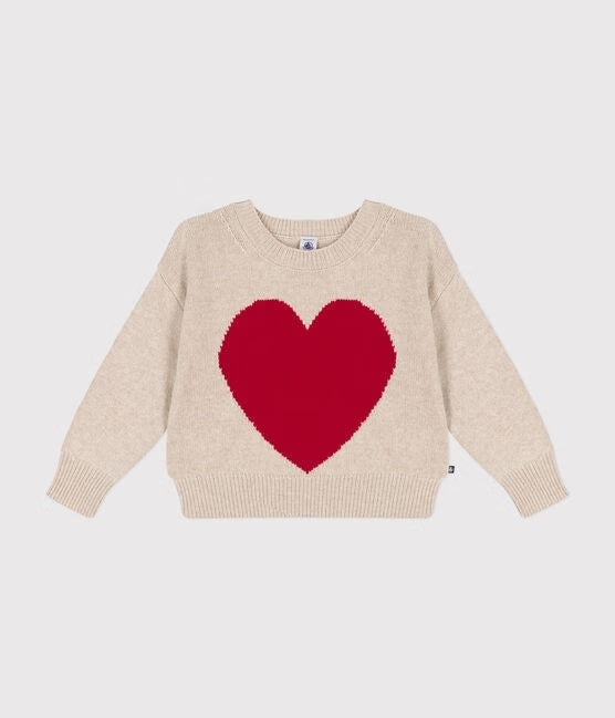 Petit Bateau - Heart Sweater