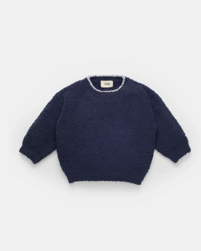 7 AM - Boxy Fuzzy Sweatshirt