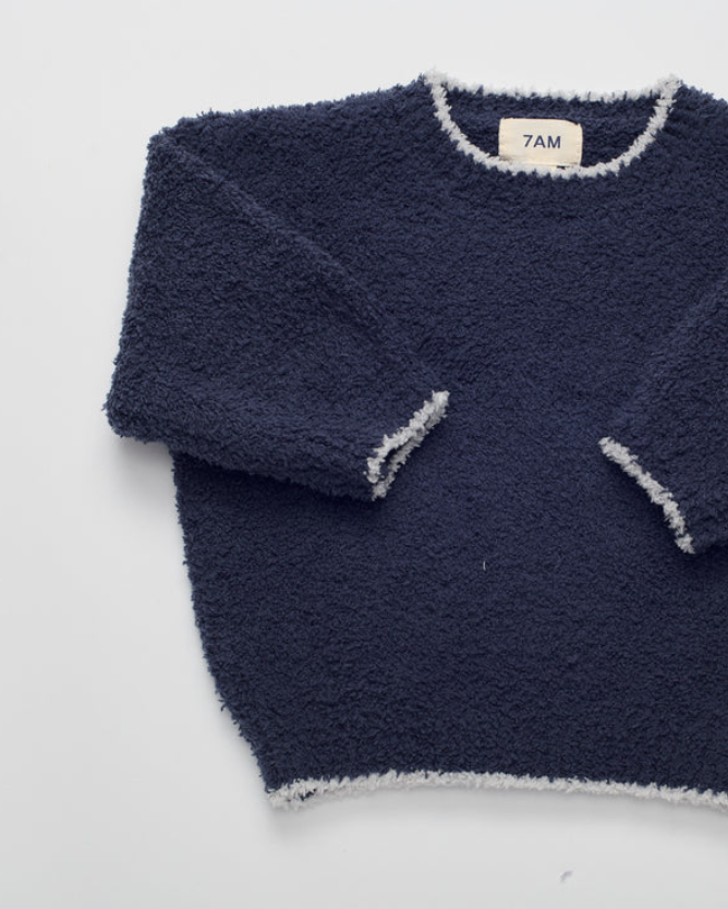 7 AM - Boxy Fuzzy Sweatshirt