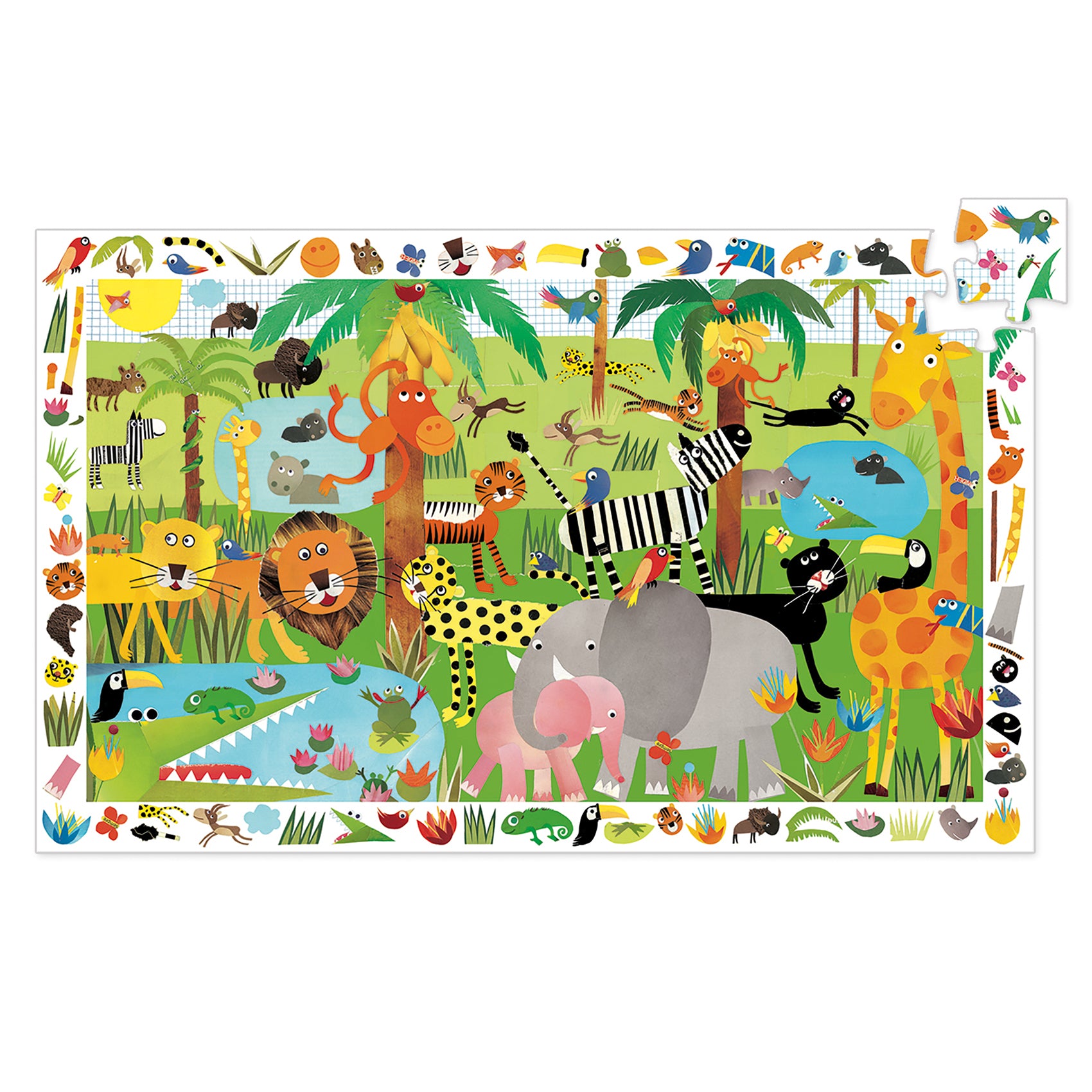 Djeco - Puzzle Observation : Jungle (35 pcs)