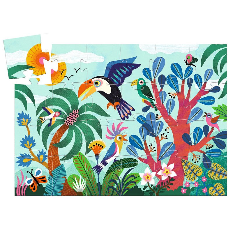 Djeco - Puzzle Silhouette : Coco le Toucan (24 pcs)