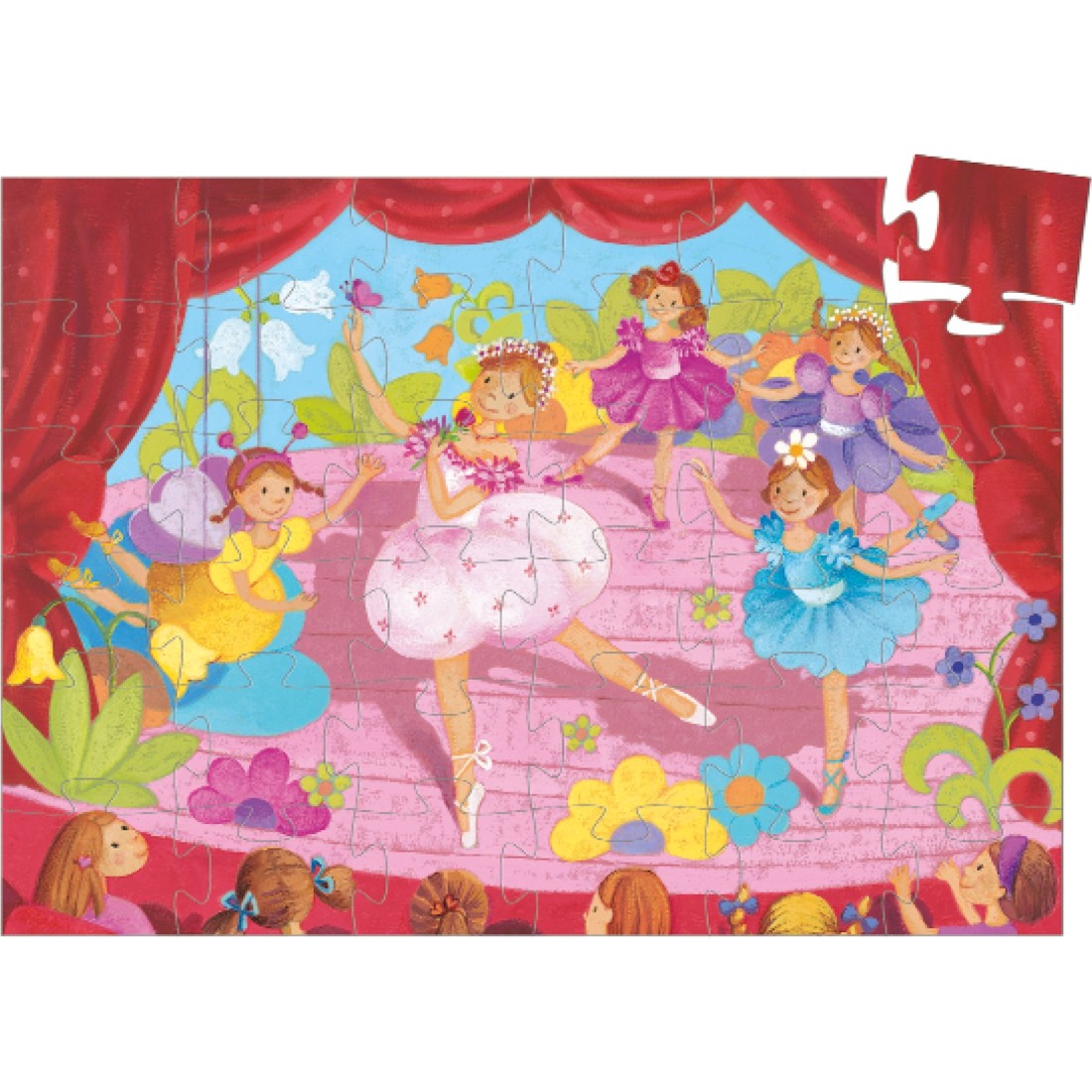 Djeco - Silhouette Puzzle: Ballerina (36 pcs)