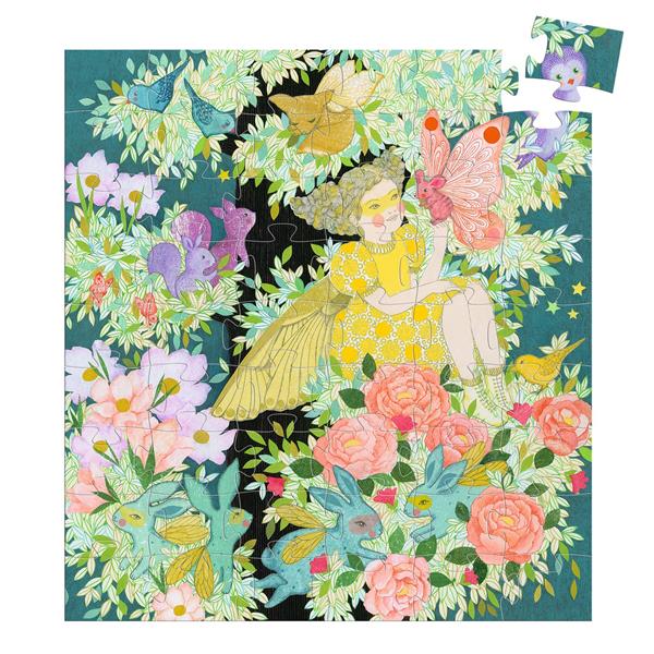 Djeco - Puzzle silhouette: L'arbre de Flora - 54 pcs