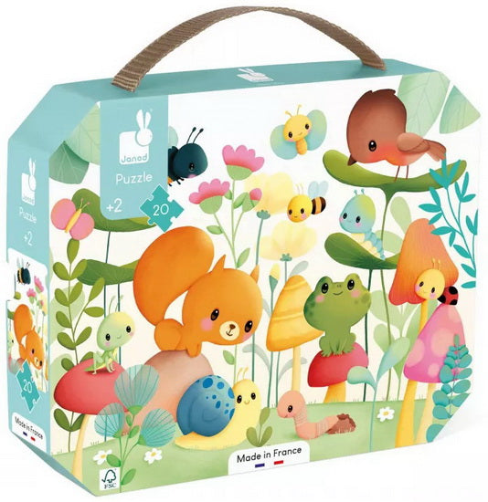 Janod - Puzzle Les compagnons du jardin (20 pcs)