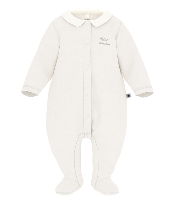 Pyjama Bébé Petit Bateau « Dors Bien » – Velours Doux, Coton Bio – Boutons-pression Devant Et Entrejambe - 1