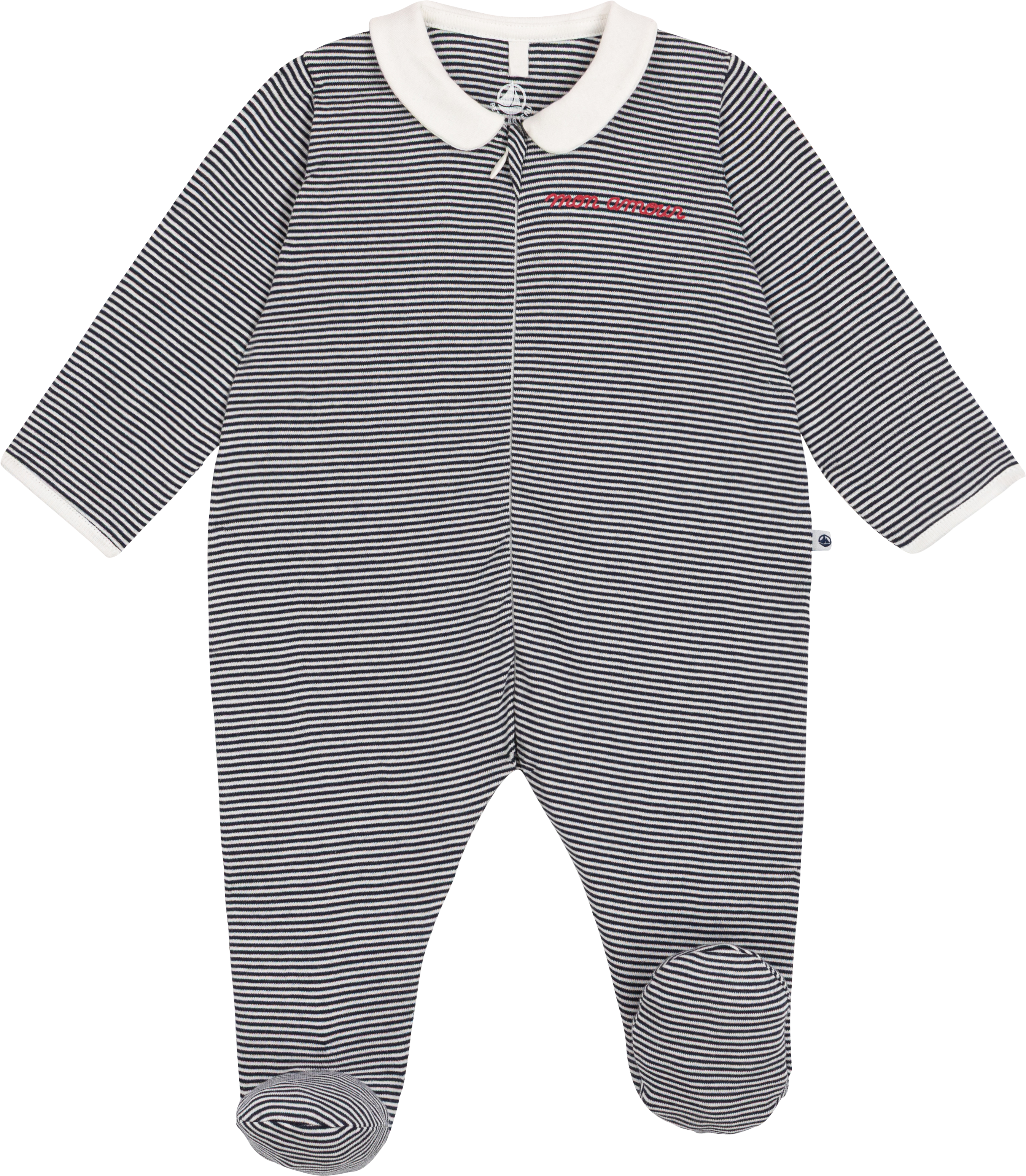 Petit Bateau - Pyjama bébé à col imprimé