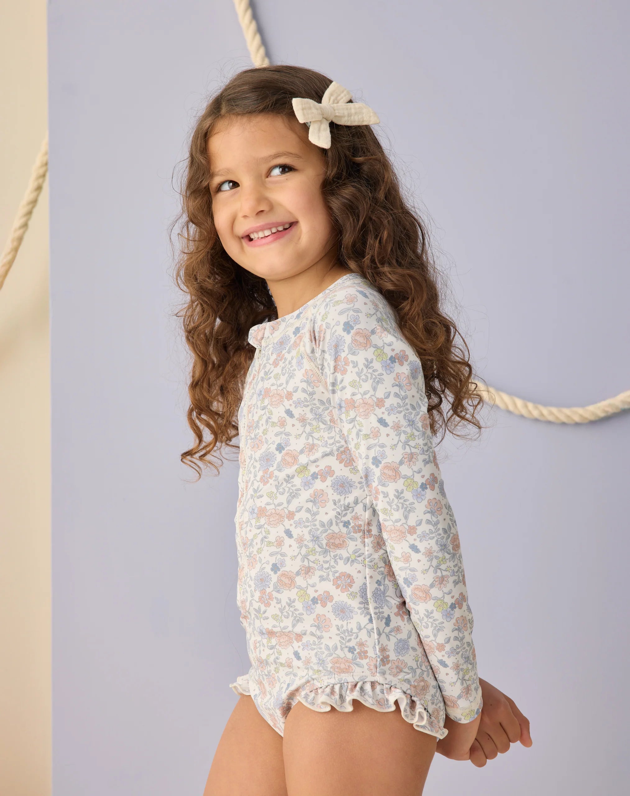 Rylee + Cru - Rashguard One-Piece Bloom