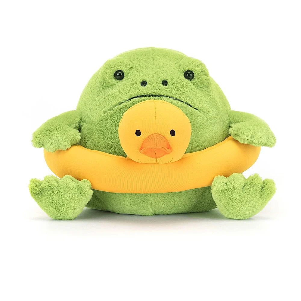 Jellycat - Ricky La Grenouille de Pluie avec sa Bouée en Caoutchouc