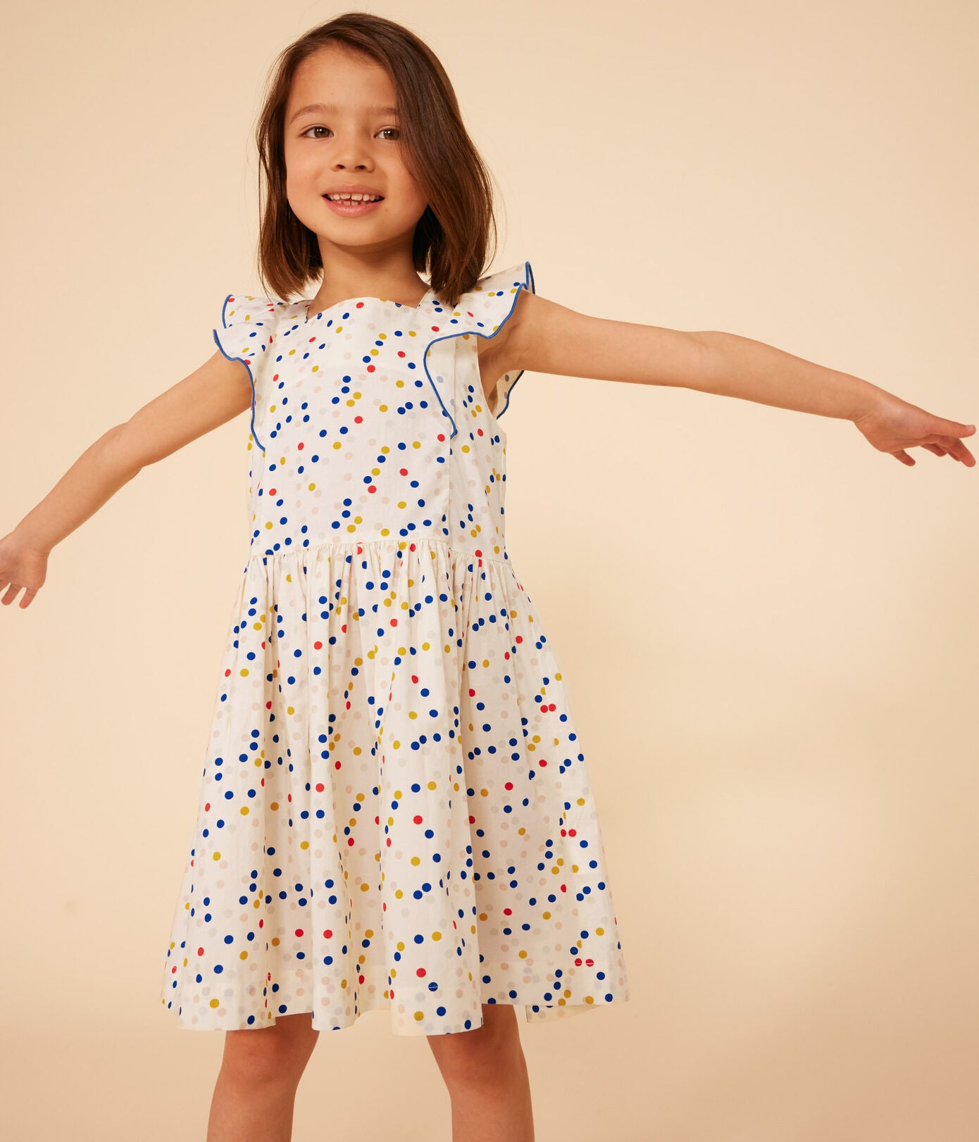 Petit Bateau - Robe Délicate à Pois Sans Manches