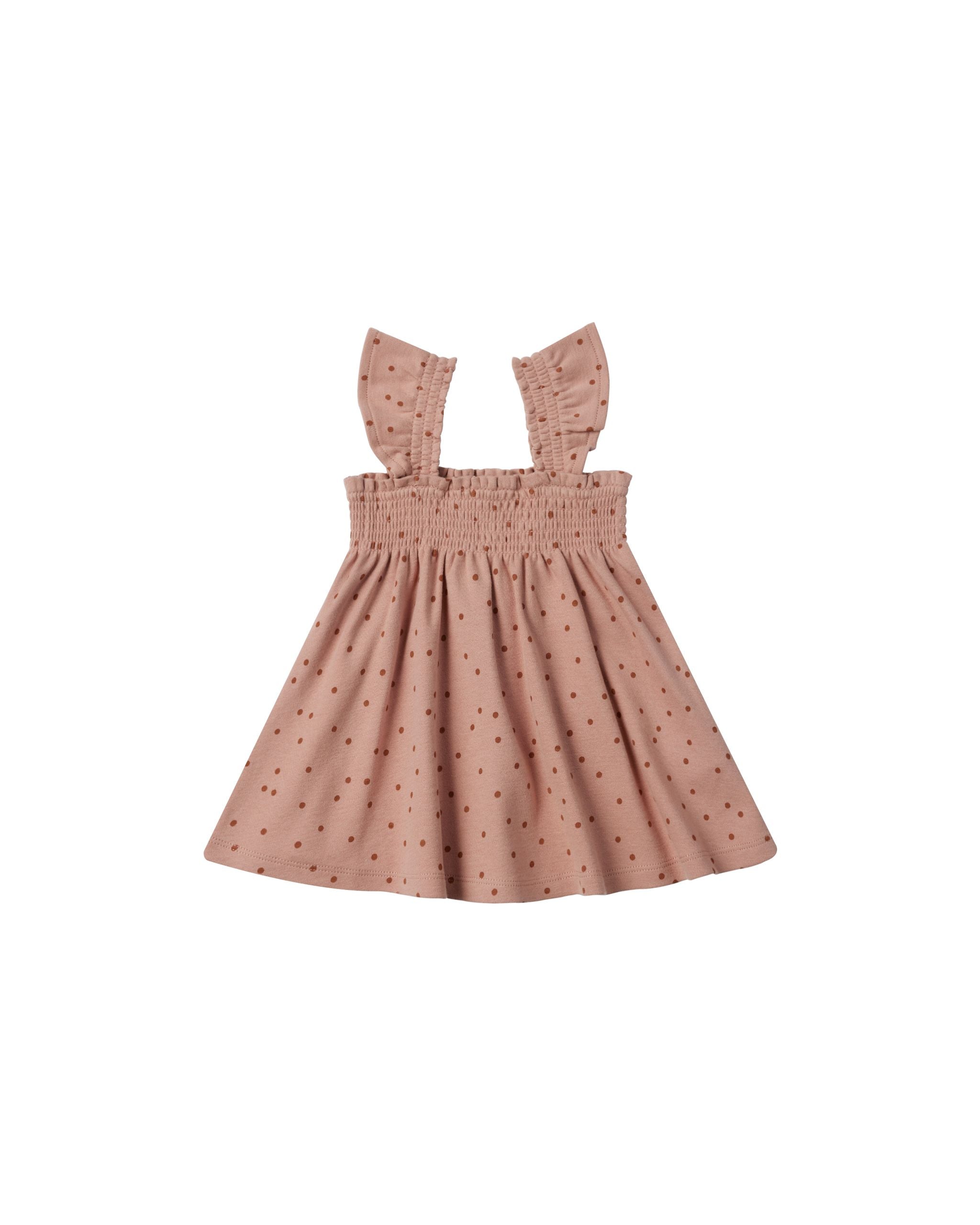 Quincy Mae - Robe en Jersey Smocked