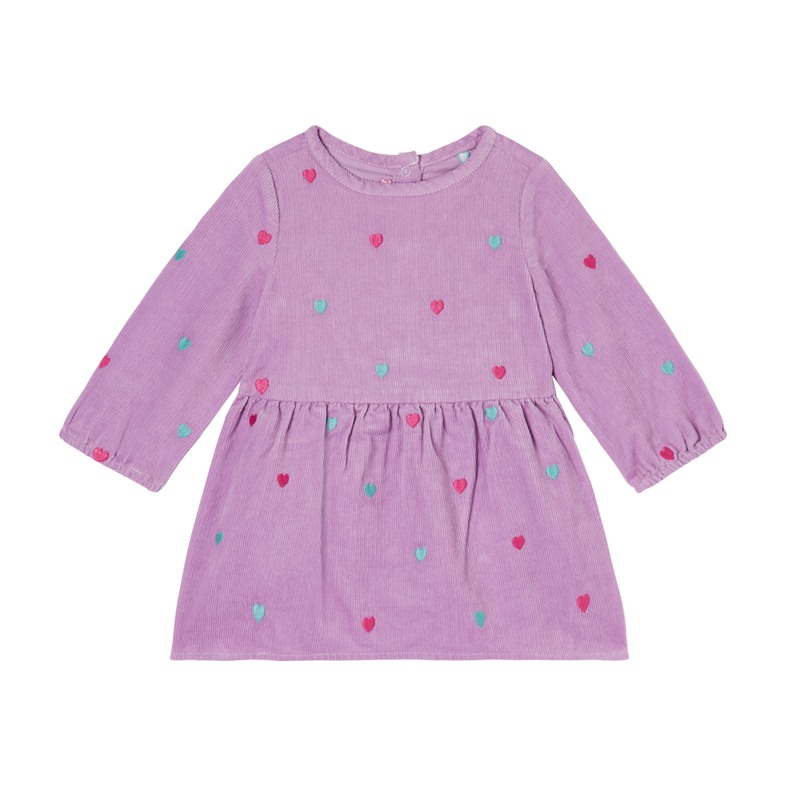 Stella McCartney - Robe en Velours Côtelé Coeurs
