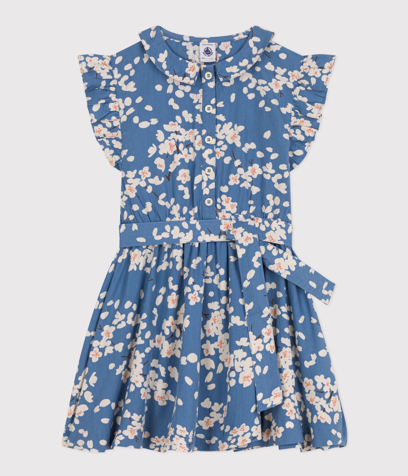 Petit Bateau - Robe Sans Manches Fleurs