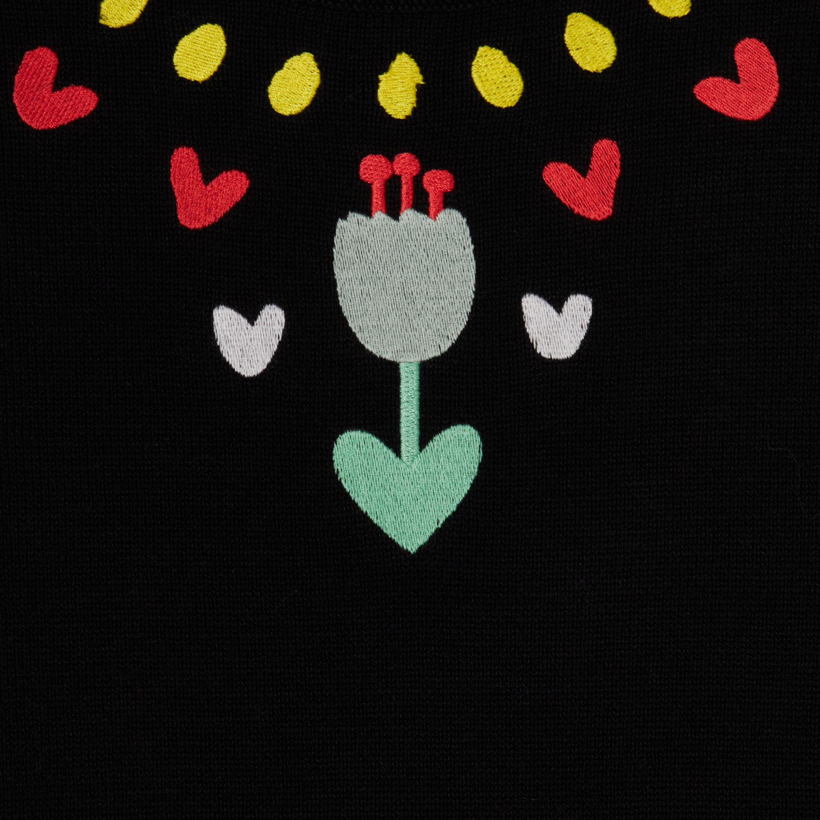 Stella McCartney - Robe Floral Graphique en Tricot