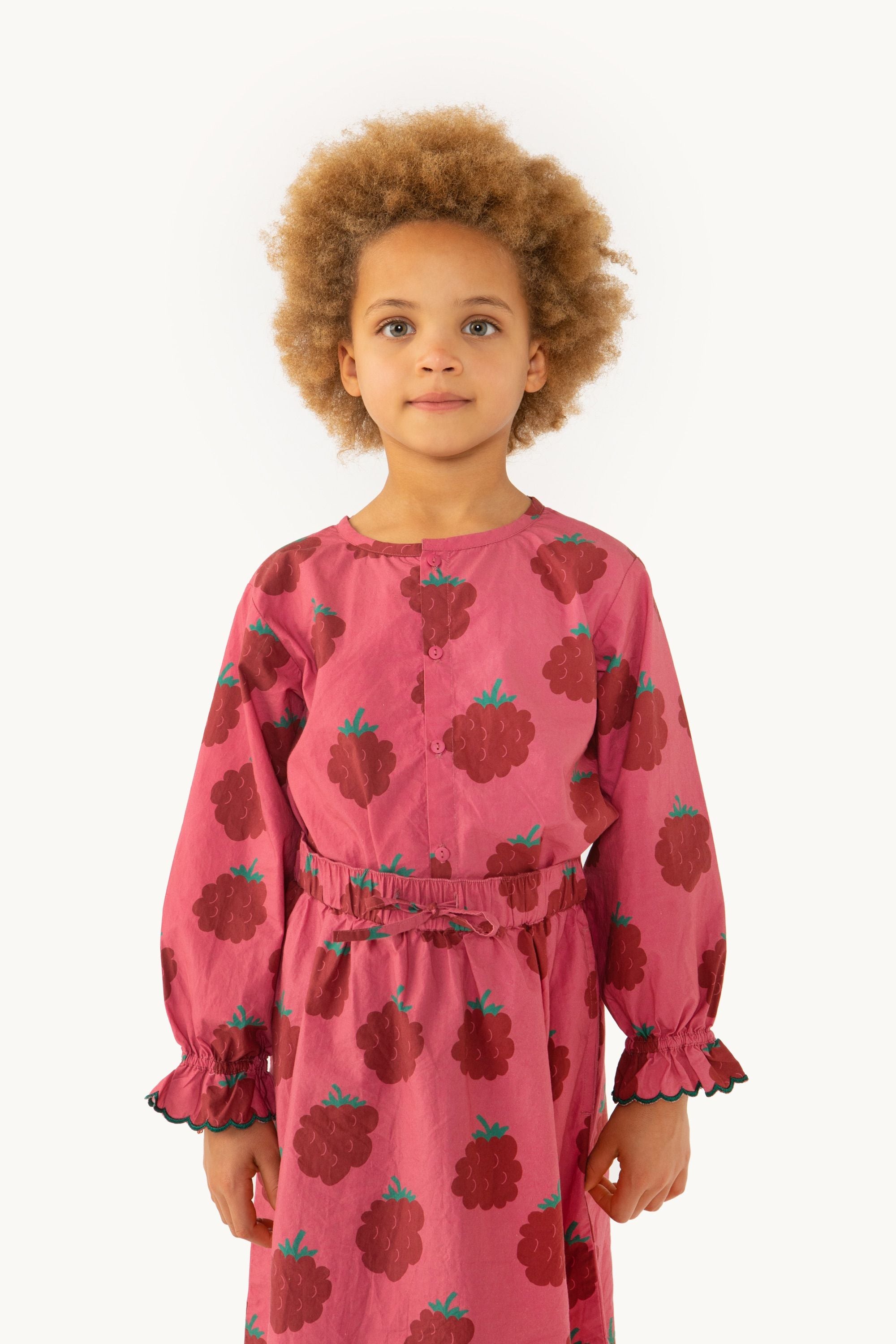Tiny Cottons - Raspberry Frill Dress