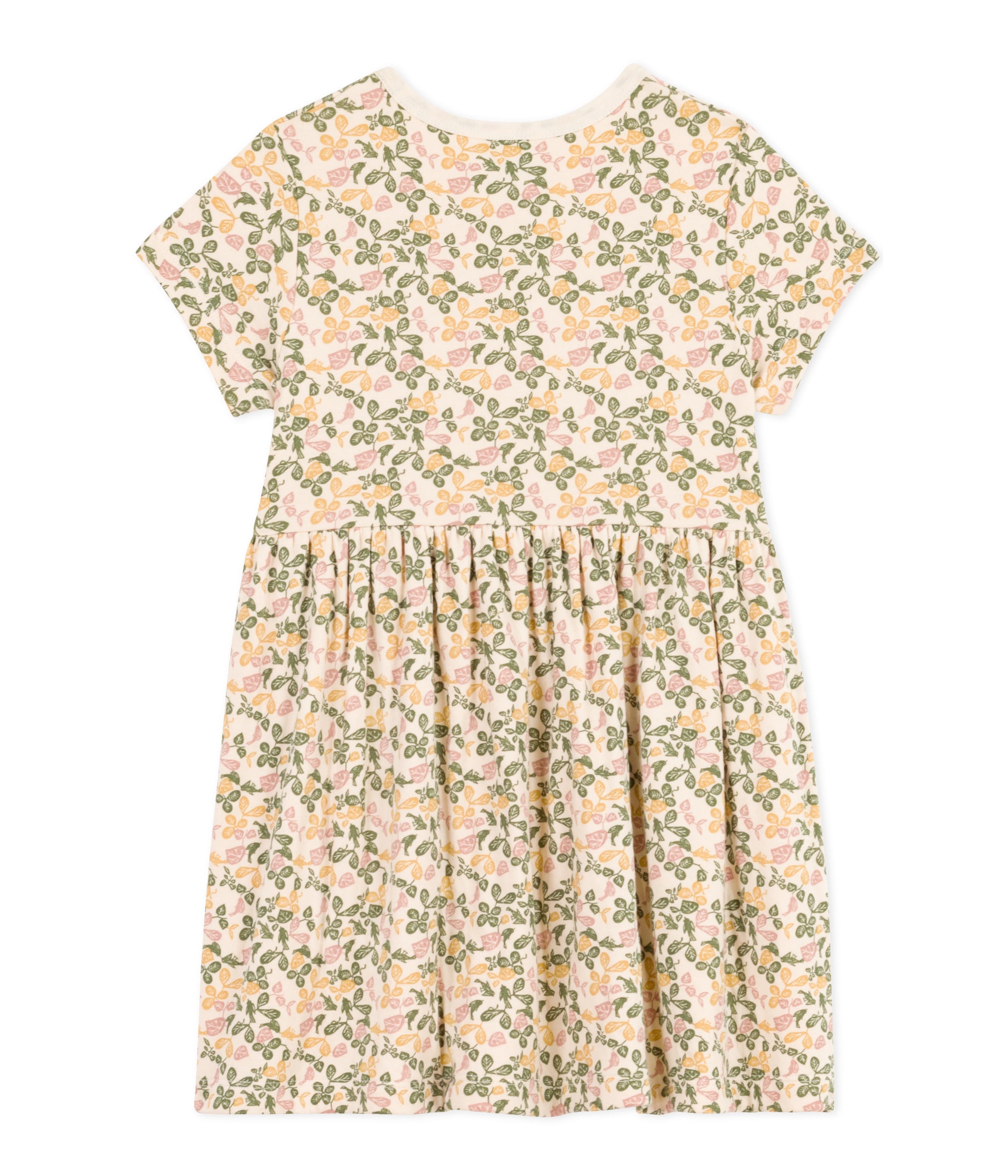 Petit Bateau - Robe Florale Manches Courtes