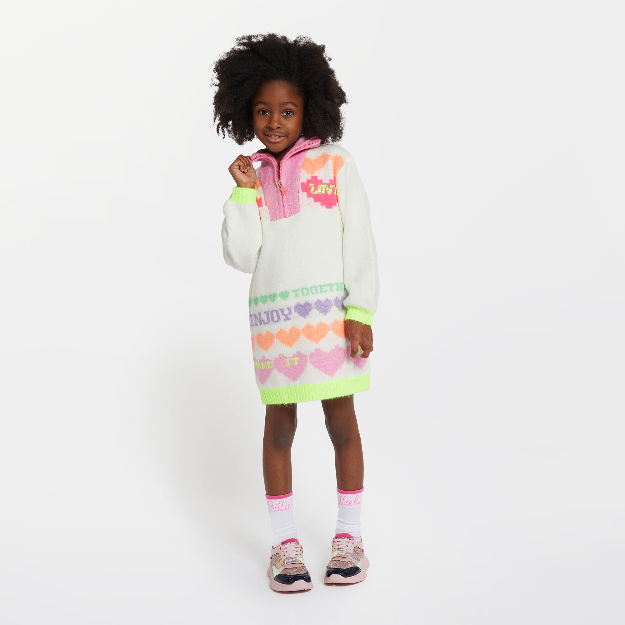 Billieblush - Robe Pull Jacquard à Col