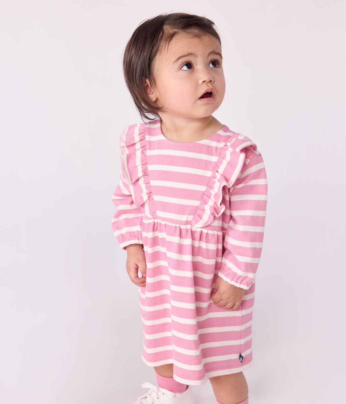 Petit Bateau - Long Sleeve Dress (Baby)
