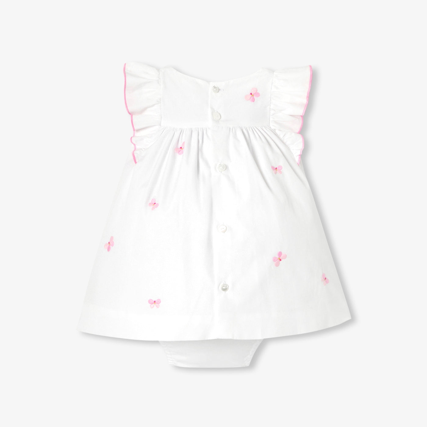 Jacadi - Baby girl dress in cotton poplin