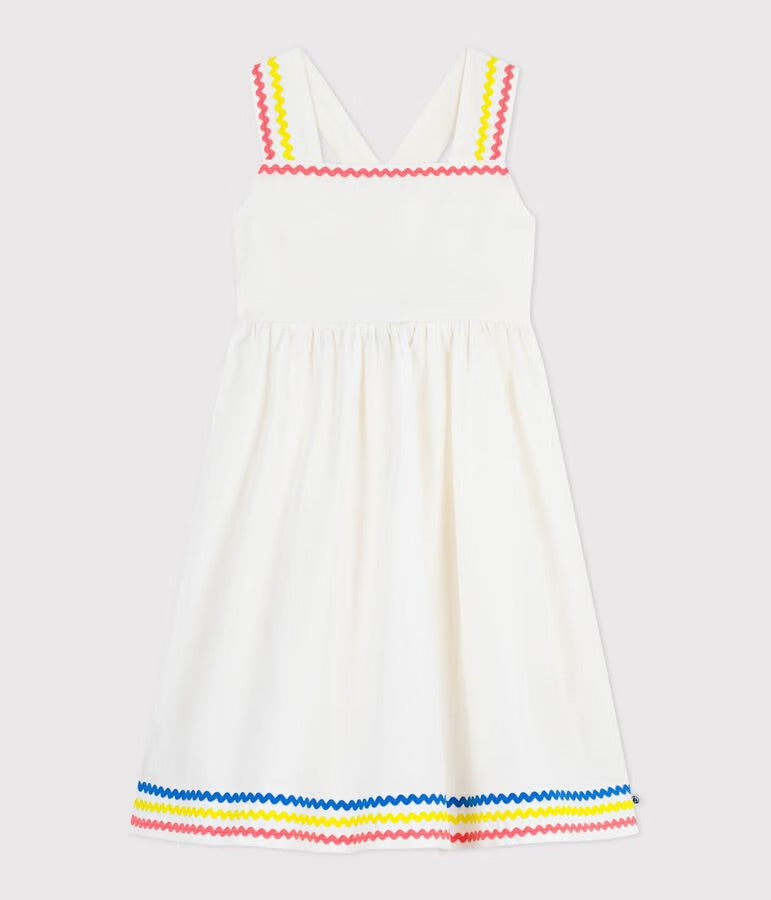 Petit Bateau - Robe longue à bretelles enfant en coton