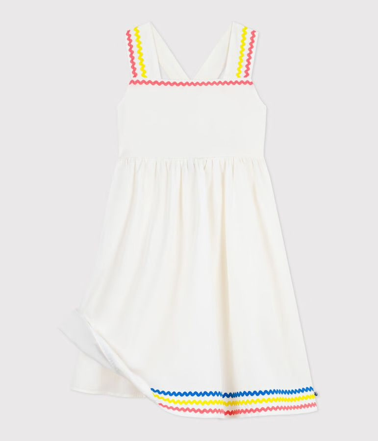 Petit Bateau - Robe longue à bretelles enfant en coton