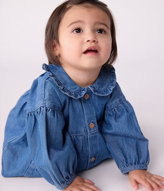 Petit Bateau - Long Sleeve Dress (Baby)