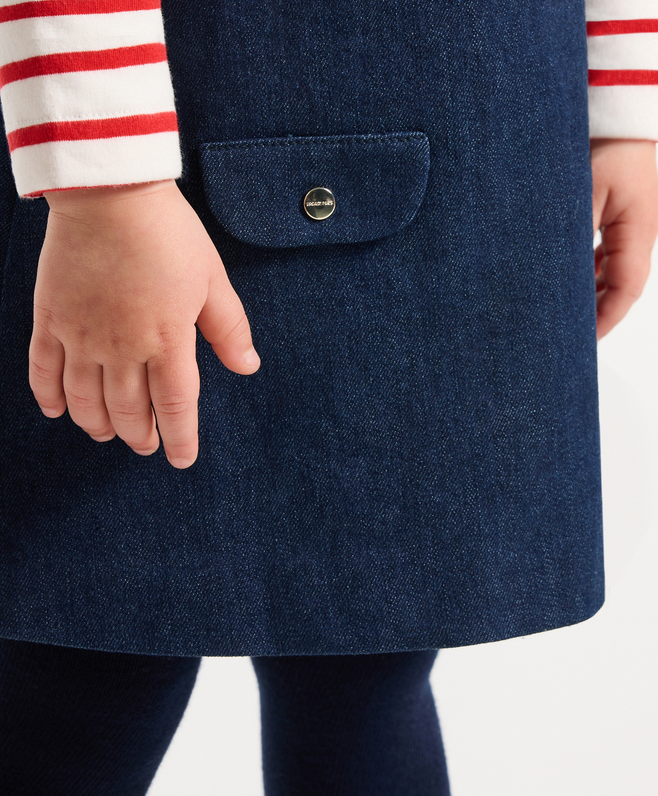 Jacadi -   Robe chasuble bébé fille en jean Oceane