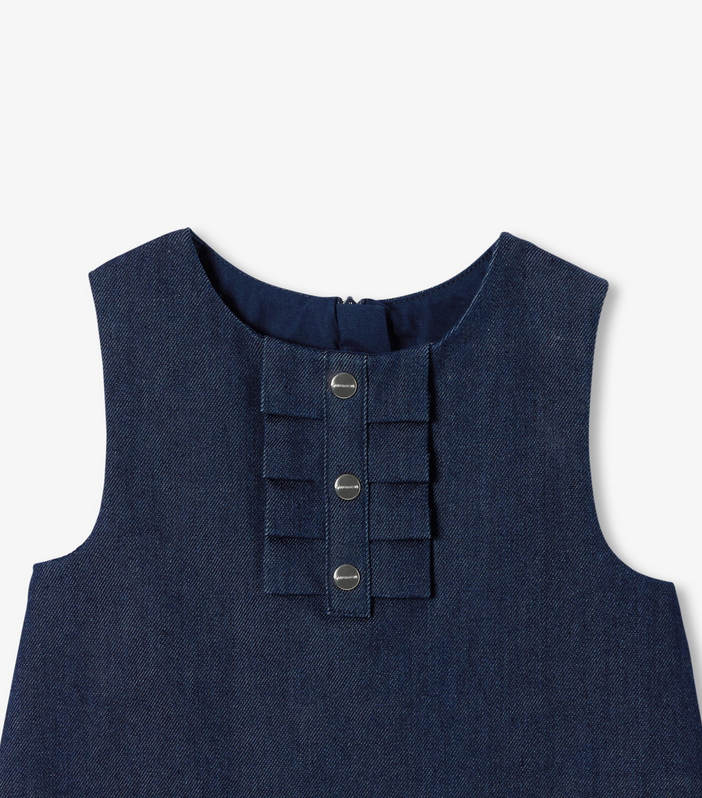 Jacadi -   Robe chasuble bébé fille en jean Oceane
