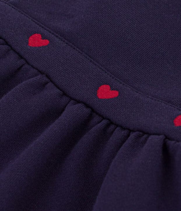 Petit Bateau - Robe bébé en coton sans manches et broderies cœurs