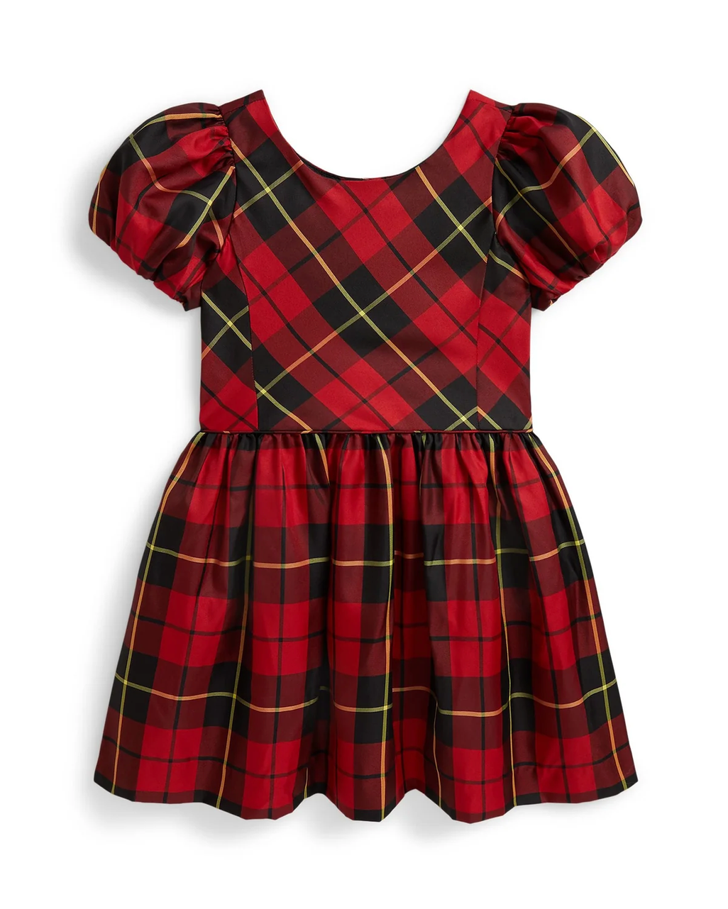 Polo Ralph Lauren - Tartan puff-sleeve dress