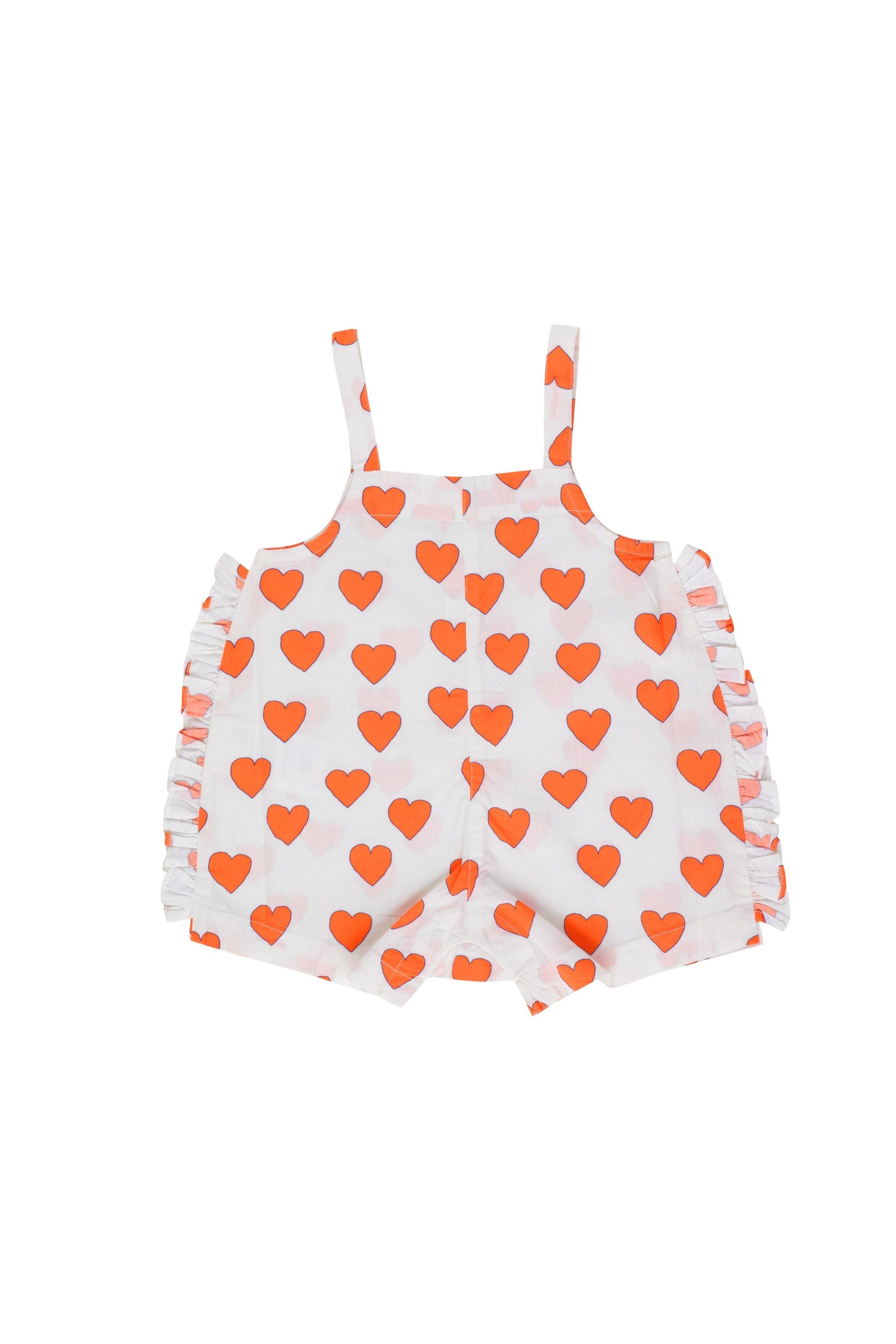 Tiny Cottons - Dungarees with hearts
