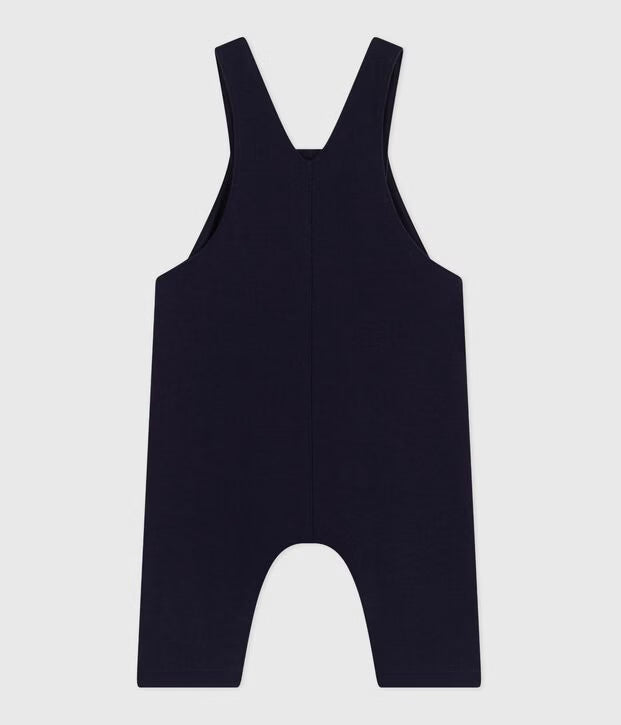 Petit Bateau - Baby's plain long-leg cotton overalls