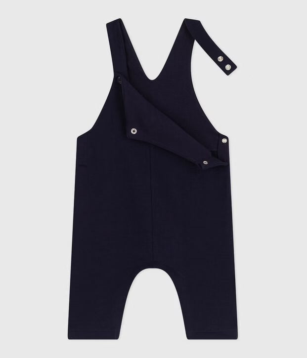 Petit Bateau - Baby's plain long-leg cotton overalls