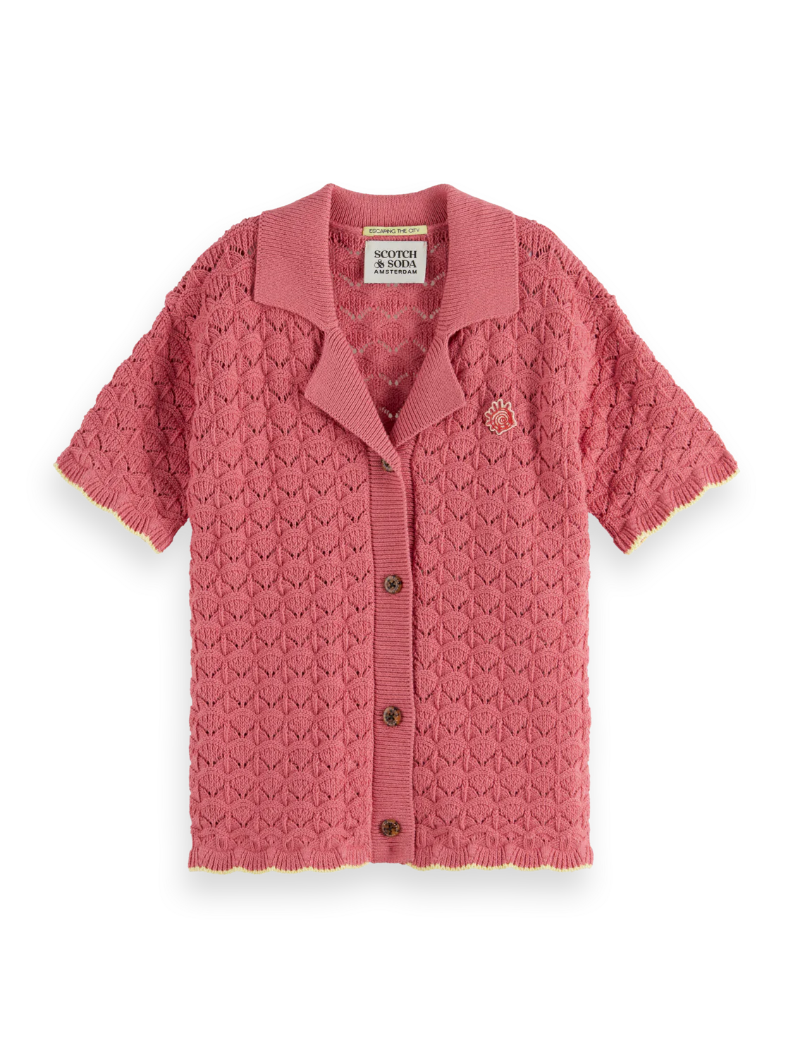 Scotch &amp; Soda - Scalloped Knit Shirt