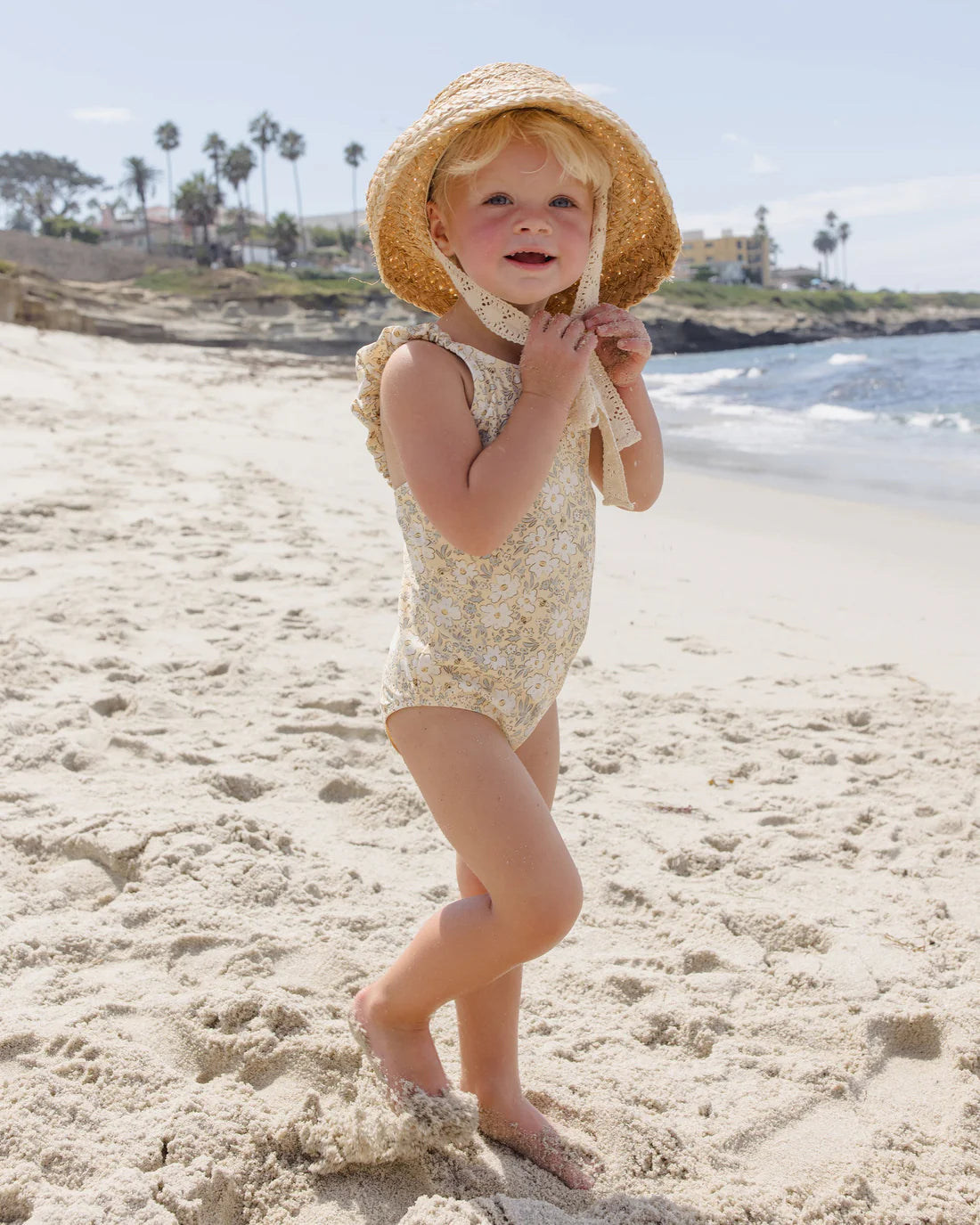 Rylee + Cru - Scrunch One-Piece Lemon Meadow