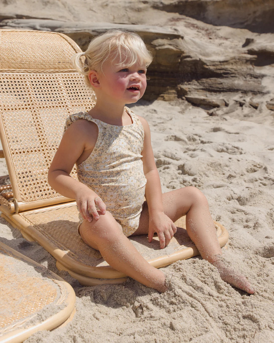 Rylee + Cru - Scrunch One-Piece Lemon Meadow