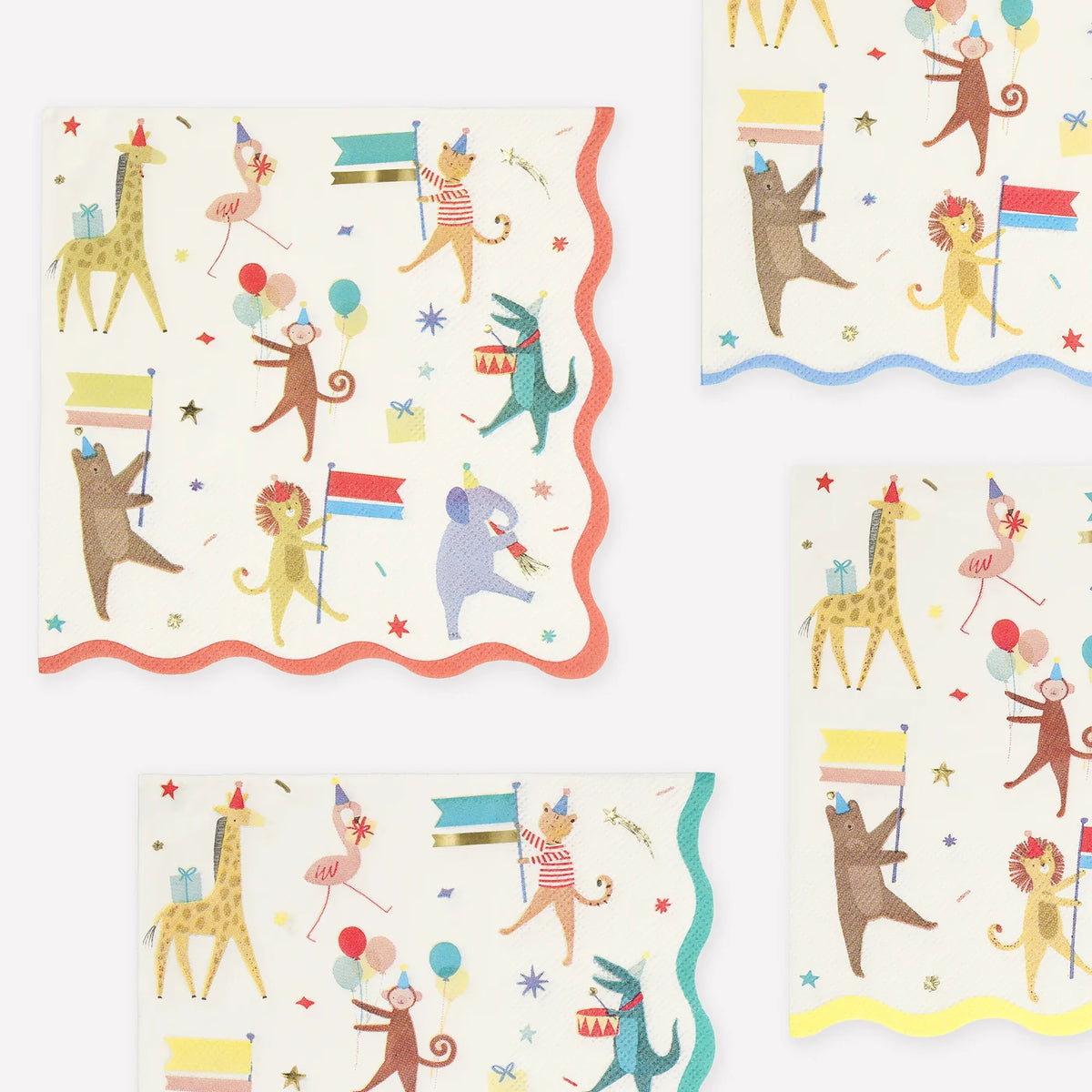 Meri Meri - Animal Parade Large Paper Napkins