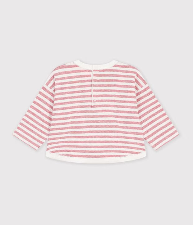 Petit Bateau - Tee-shirt bébé en coton manches longues à rayures