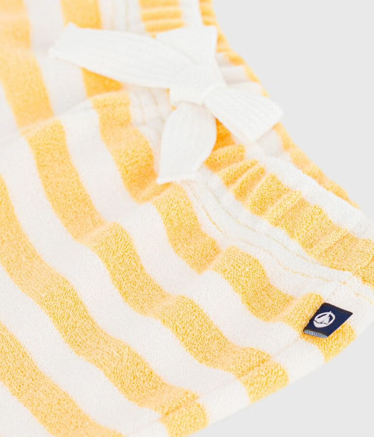 Petit Bateau - Short bébé en éponge rayé