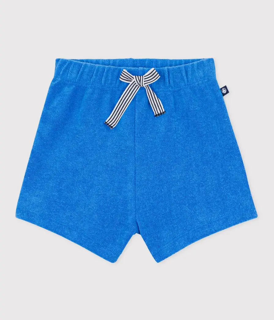 Petit Bateau - Short bébé en éponge uni