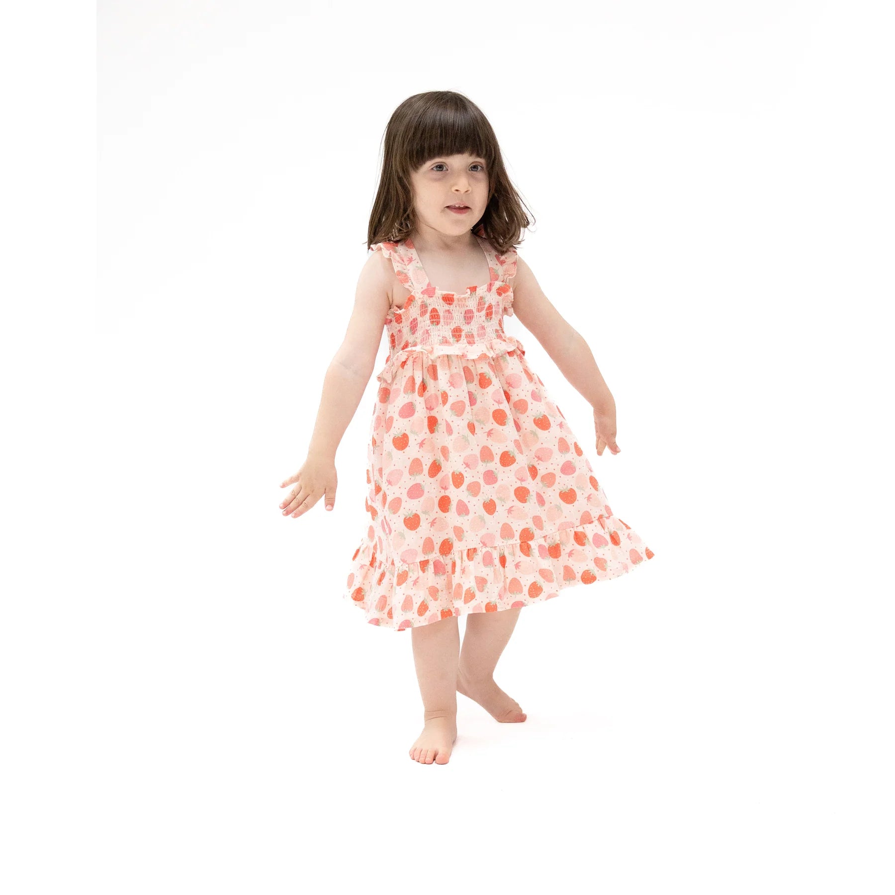 Angel Dear - Strawberry Ruffle Dress